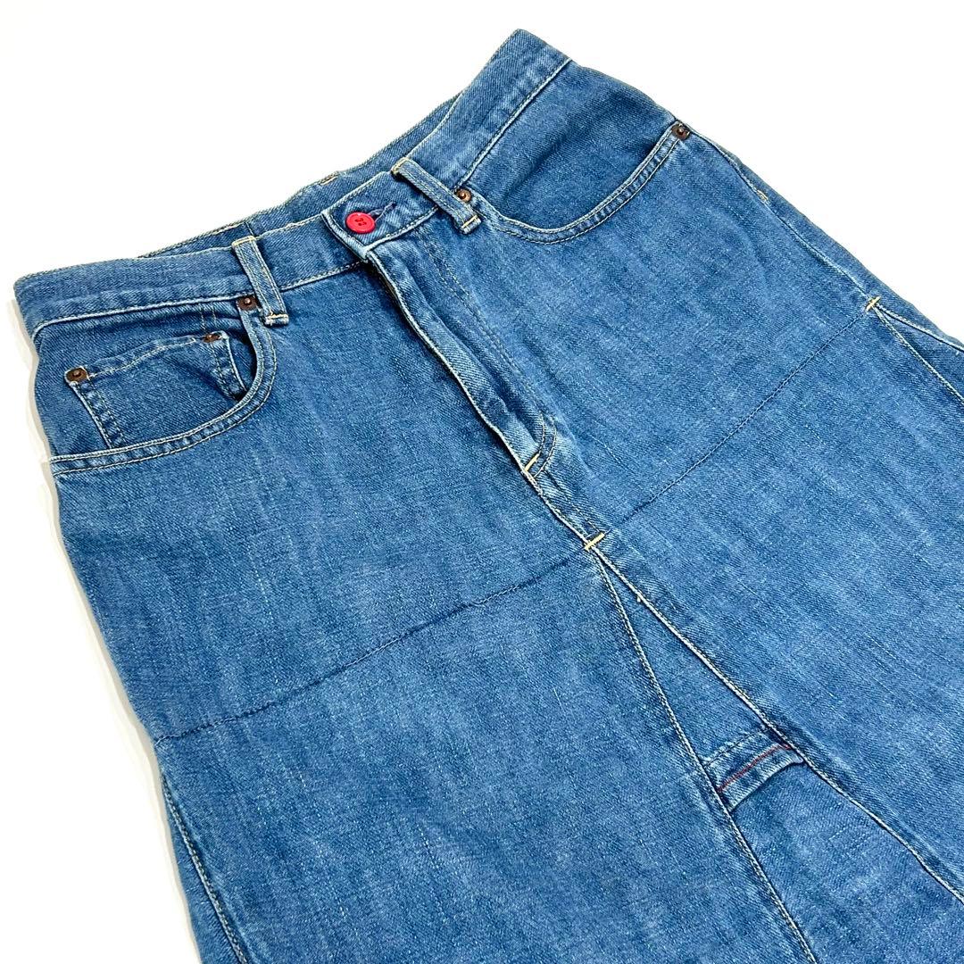 ヒステリックグラマー 90s ロングデニムスカート リメイク風 変形
