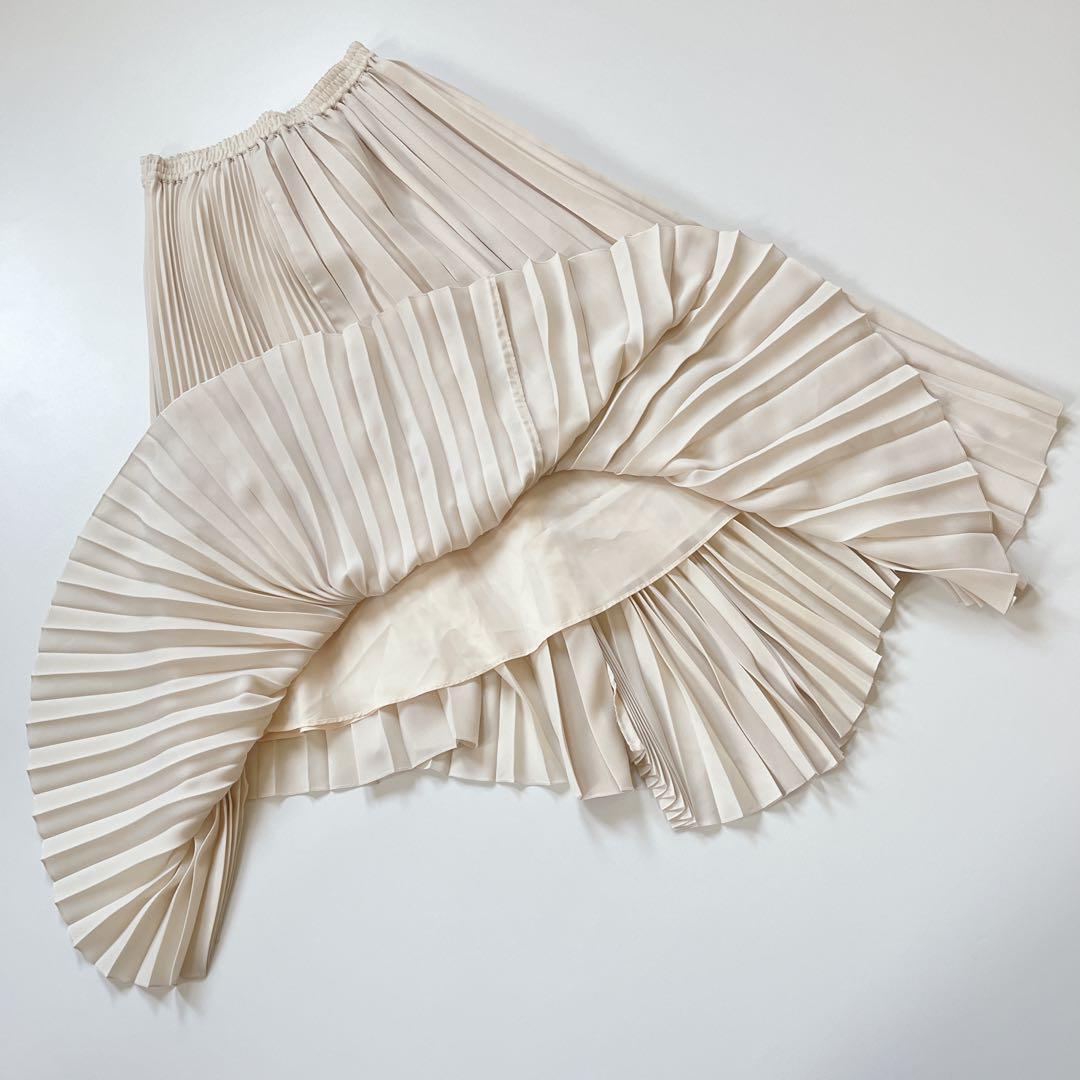 美品✨Theory セオリー アシンメトリー プリーツ ロングスカート