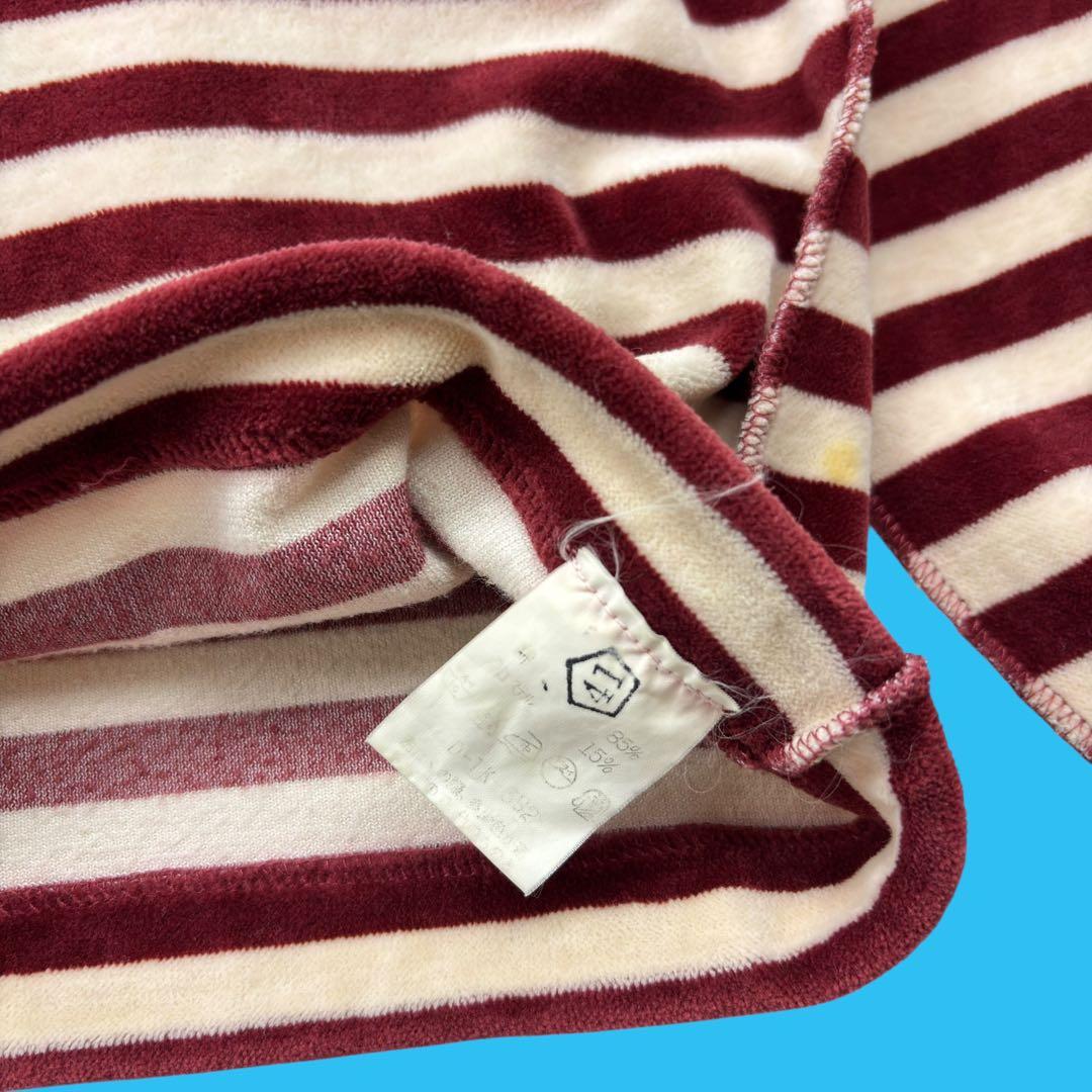 90s Rykiel Homme パイルボーダー ジップブルゾン フランス製