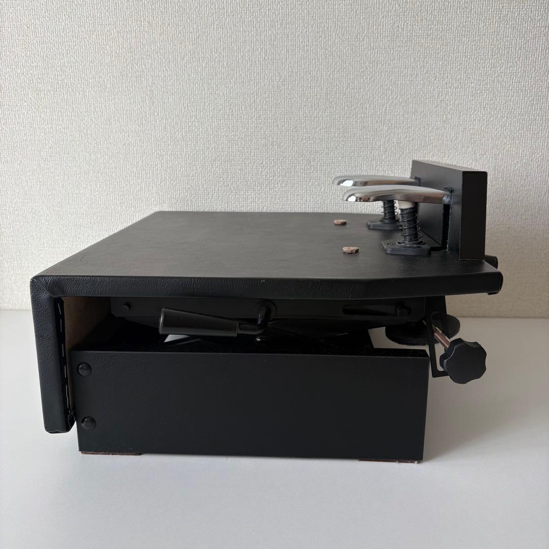 甲南　SP-D ピアノ補助ペダル　2ペダル　黒　ブラック　レザー　革張り　補助台