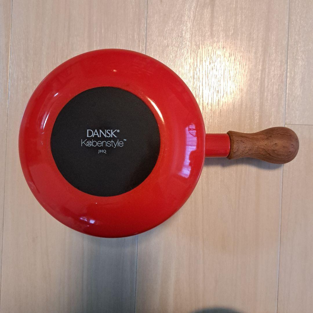 DANSK Købenstyle 赤いホーロー片手鍋