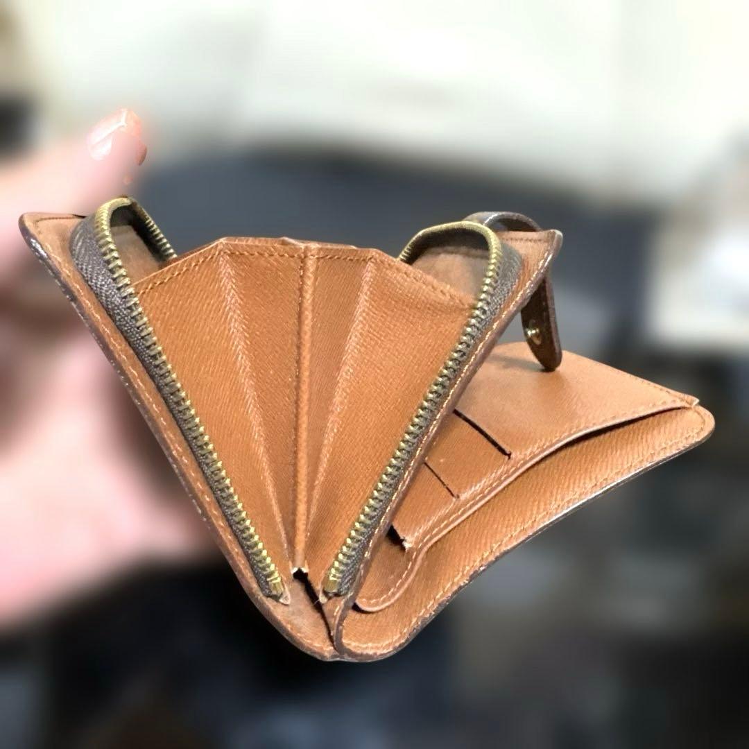 ④☆優良品☆モノグラム♪コンパクトジップ 折り財布