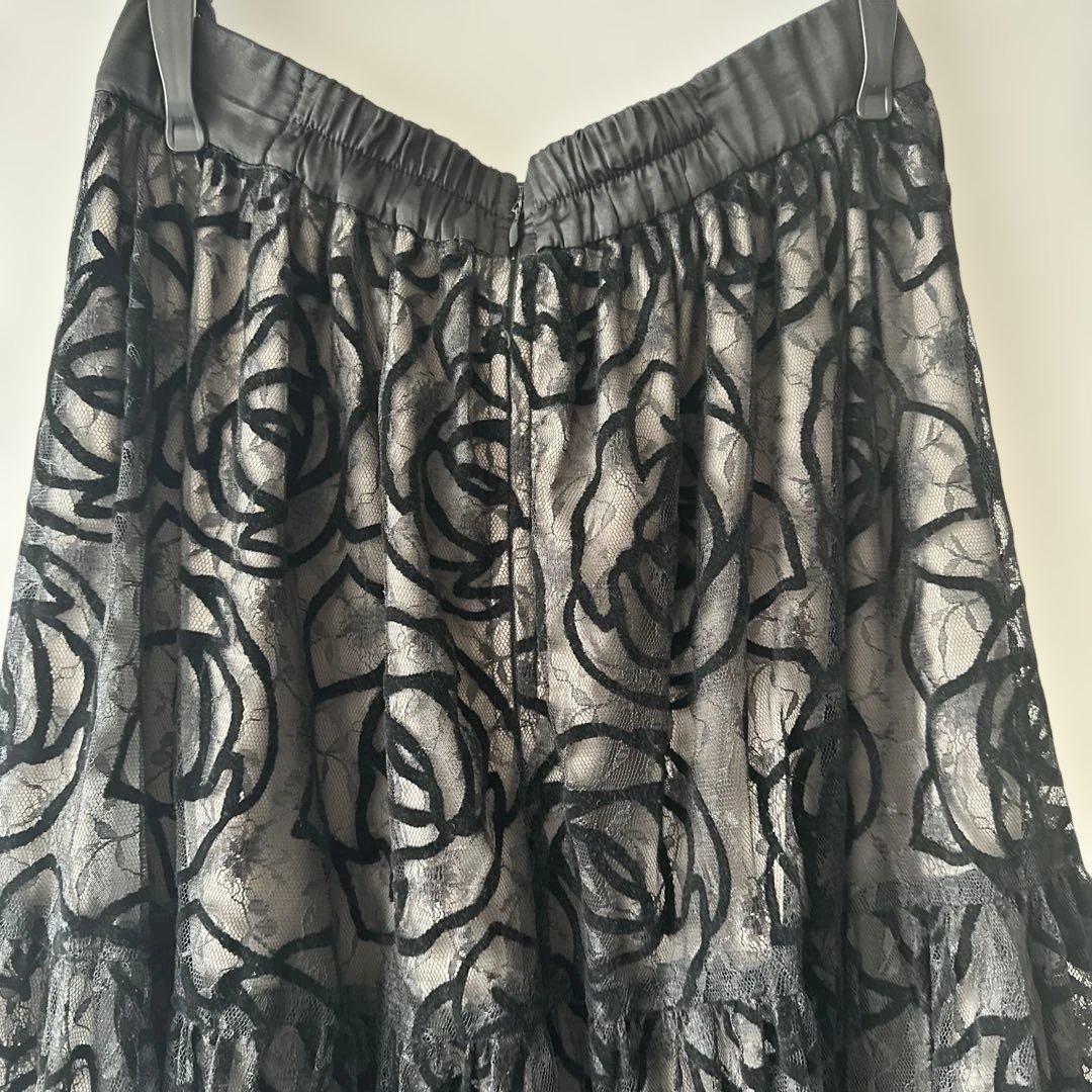 スカート Herlipto Rosa Lace Tiered Skirt