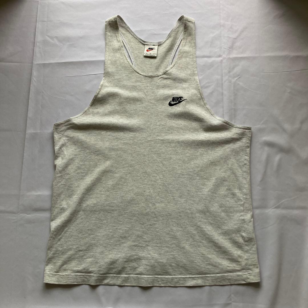 入手困難 90s NIKE vintage タンクトップ グレー 銀タグ 古着