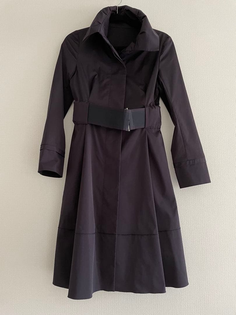 【匿名配送】送料込み★Foxey newyork 濃紺ロングコート サイズ40