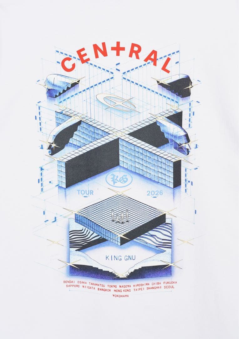 KING GNU セントラル　CENTRAL Tシャツ　白色　新品未開封