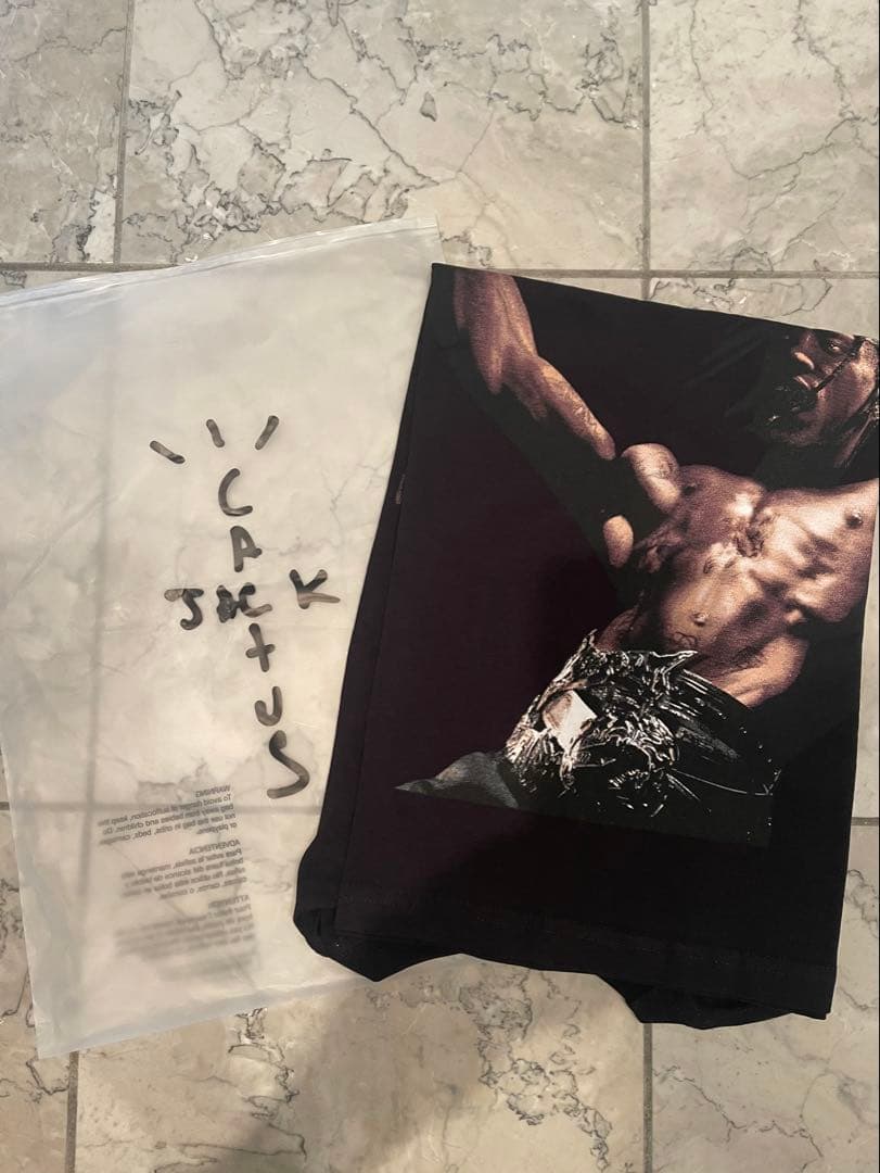 Travis Scott CactusJackFE!NブラックWWEsizeXL