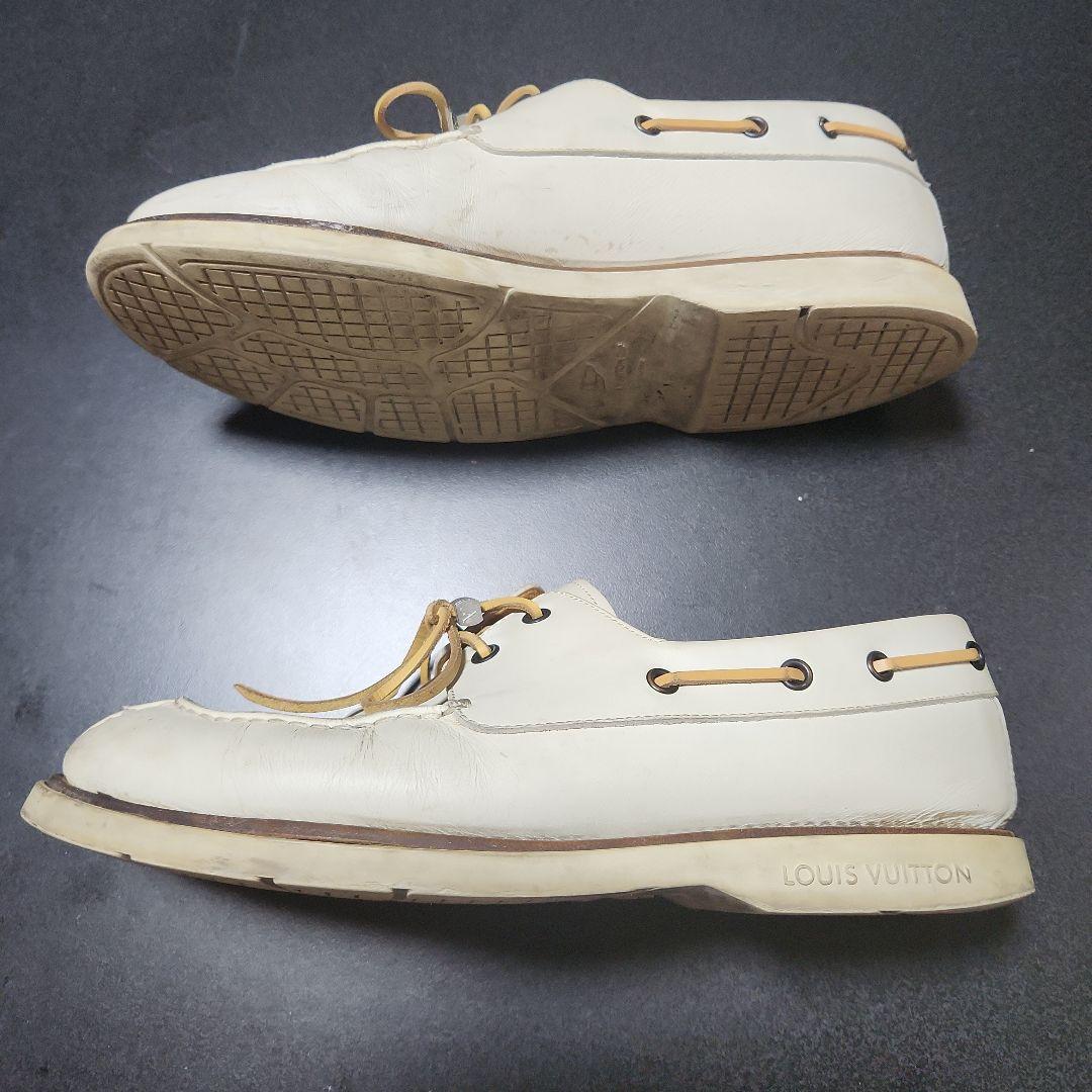LOUIS VUITTON ホワイトデッキシューズ