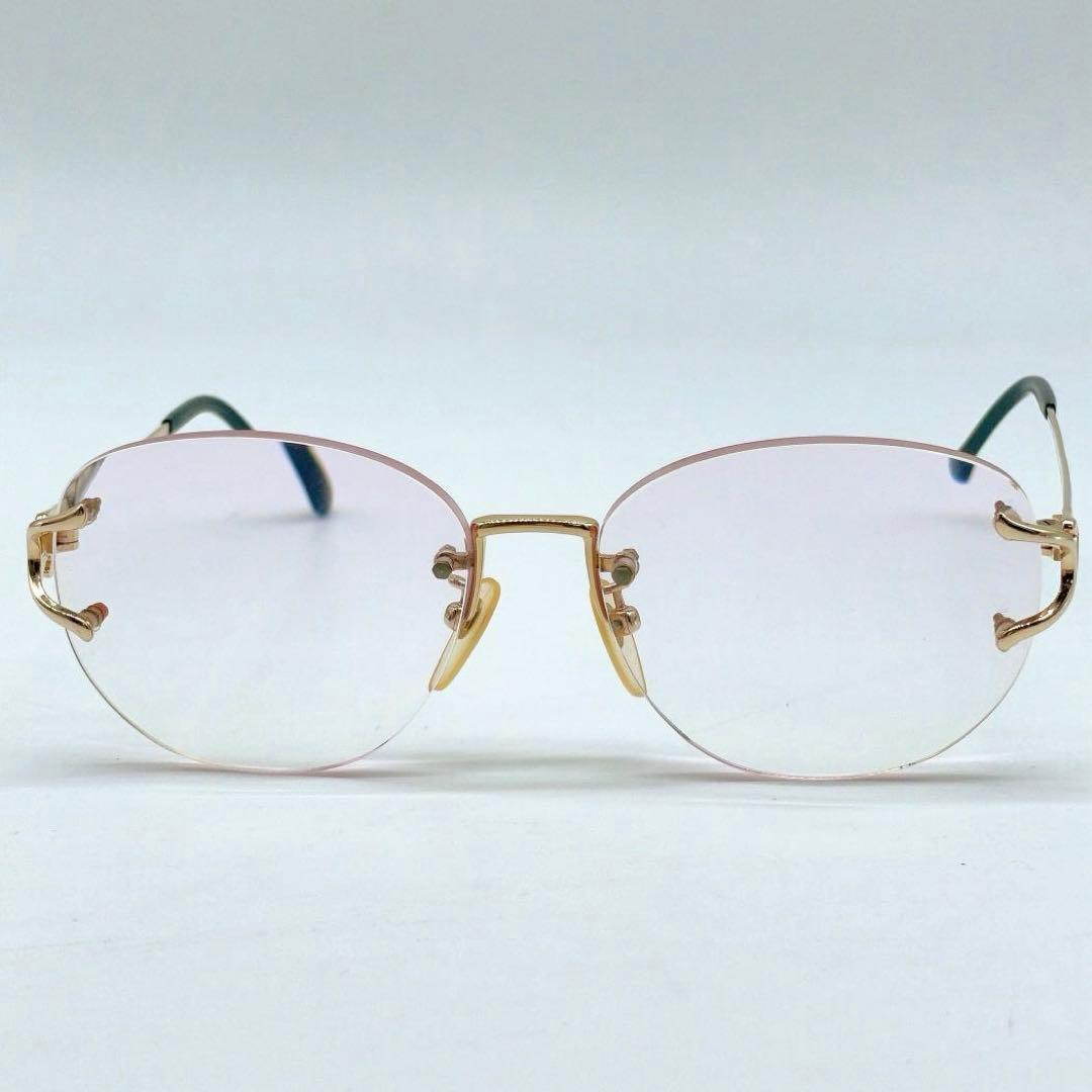 美品 Yves saint Laurent リムレス サングラス m403