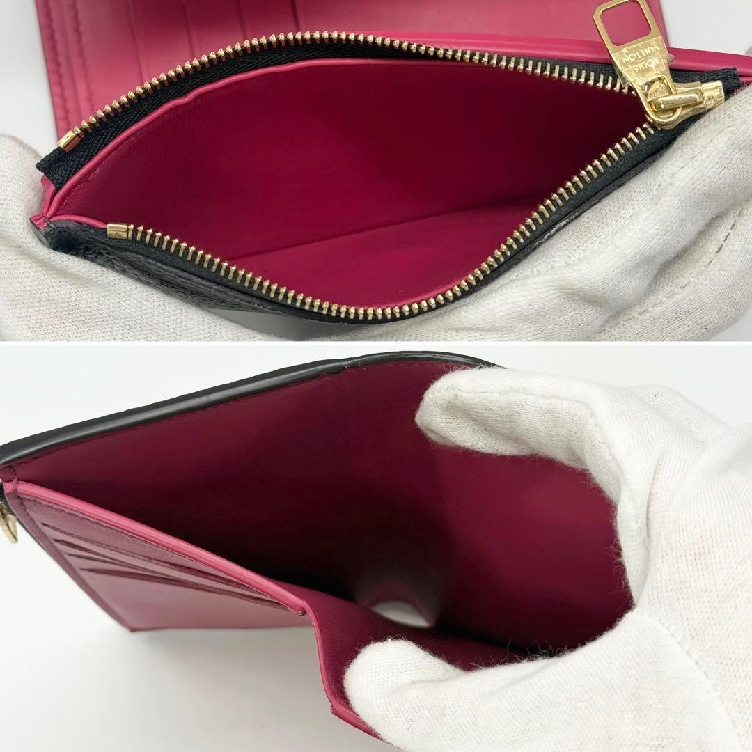 超極美品 現行品✨ルイヴィトン カプシーヌ コンパクト 三つ折り財布 黒 レザー