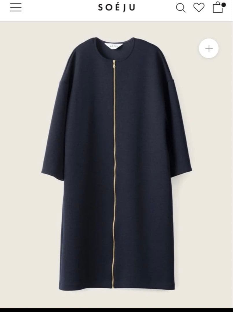 SOÉJU 2WAYコクーンジップワンピース