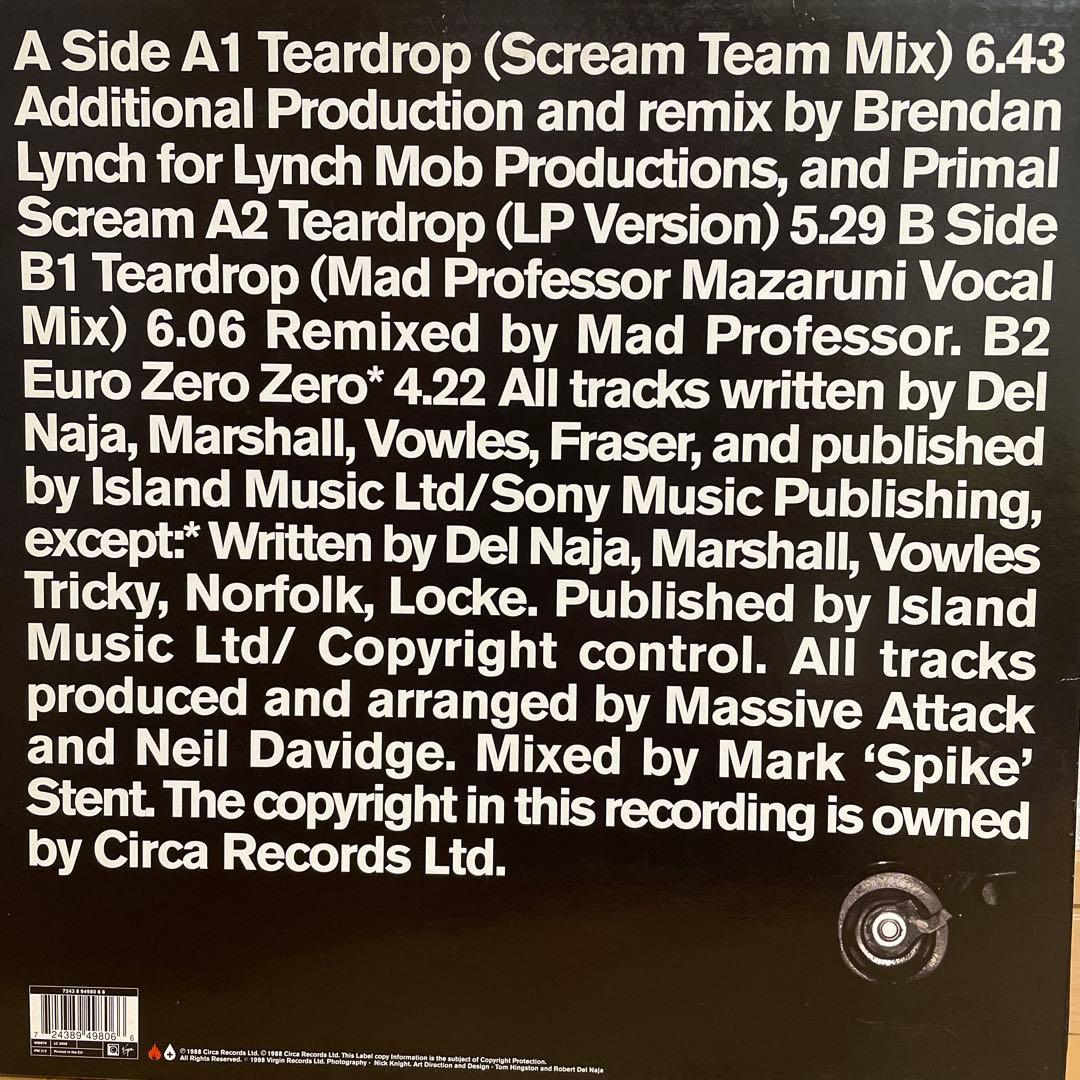 【】Massive Attack Teardrop 12インチ