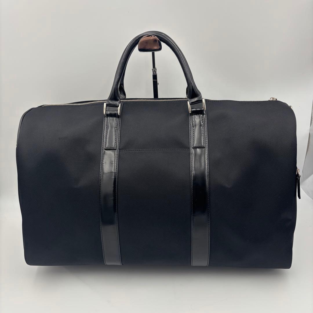 Courrèges クレージュ ボストンバッグ ロゴ ブラック ナイロン 旅行