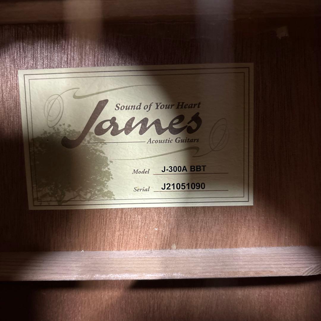 James J300A 小ぶりで弾きやすい　トップ単板　訳あり　さらに値下げ❗️