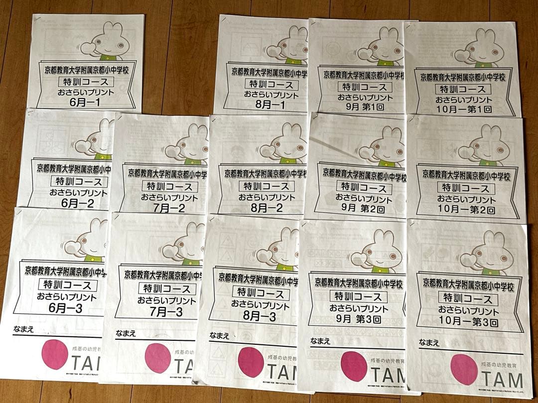 京都教育大学附属京都小中学校 入試問題集&TAMおさらいプリント