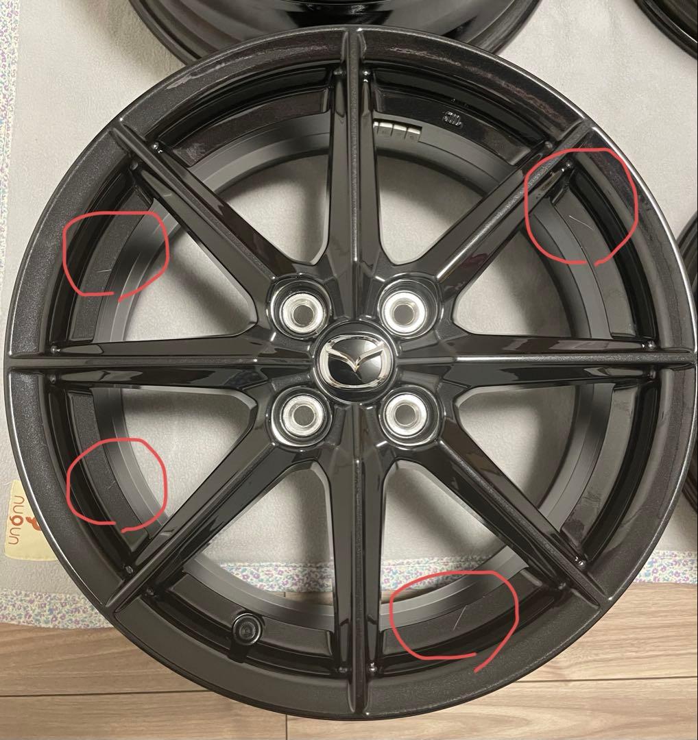 【ロッシ】Mazdaロードスター純正 ブラックメタリックホイール4本セット