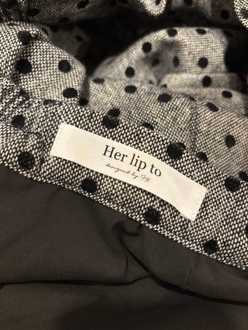 ❤*︎様 Tweed Flocked Dot Long Skirt Her li
