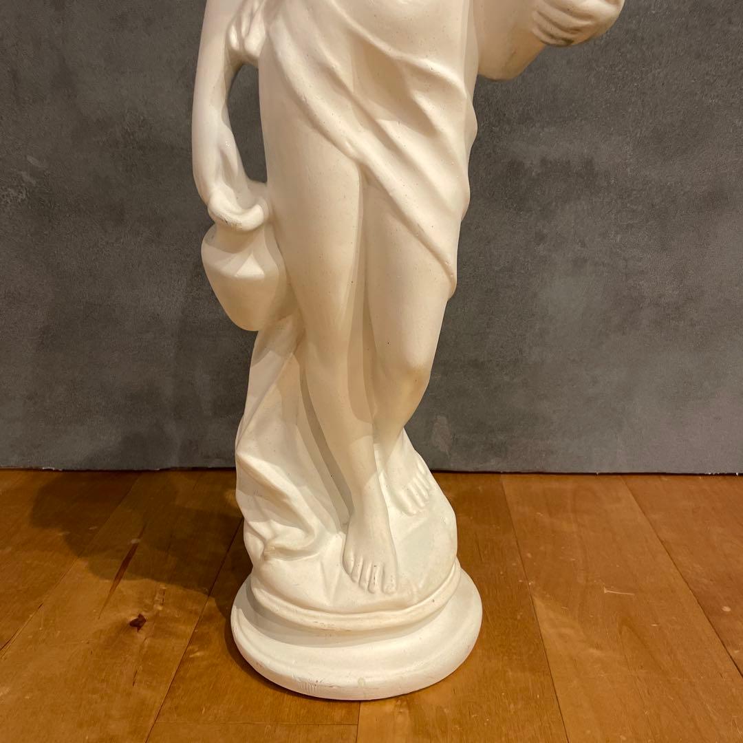 石膏像 水の精 ホワイト陶器製女性像 約65.5cm