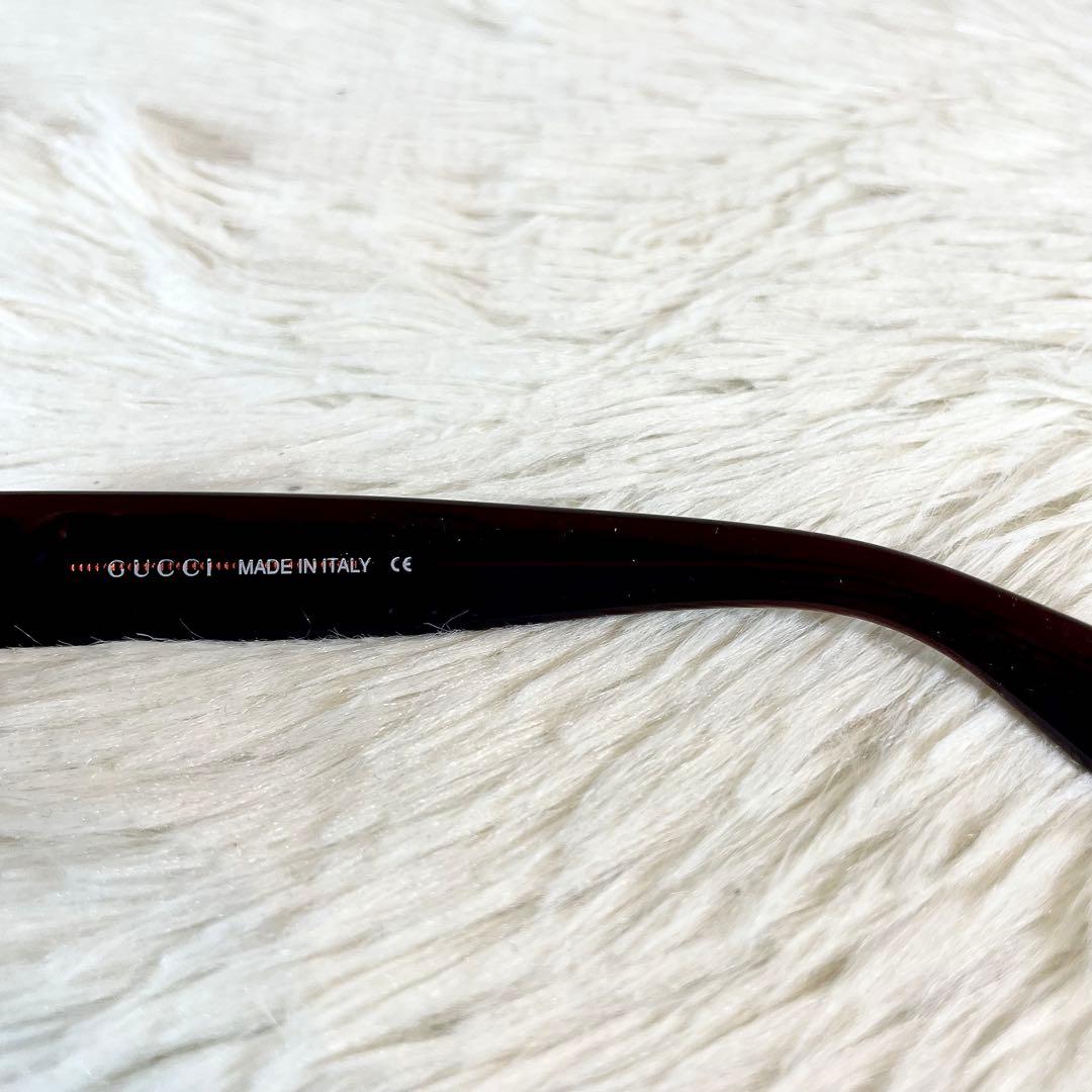 極美品　GUCCI　サングラス　GG2419　グリーンレンズ　ブラウンフレーム