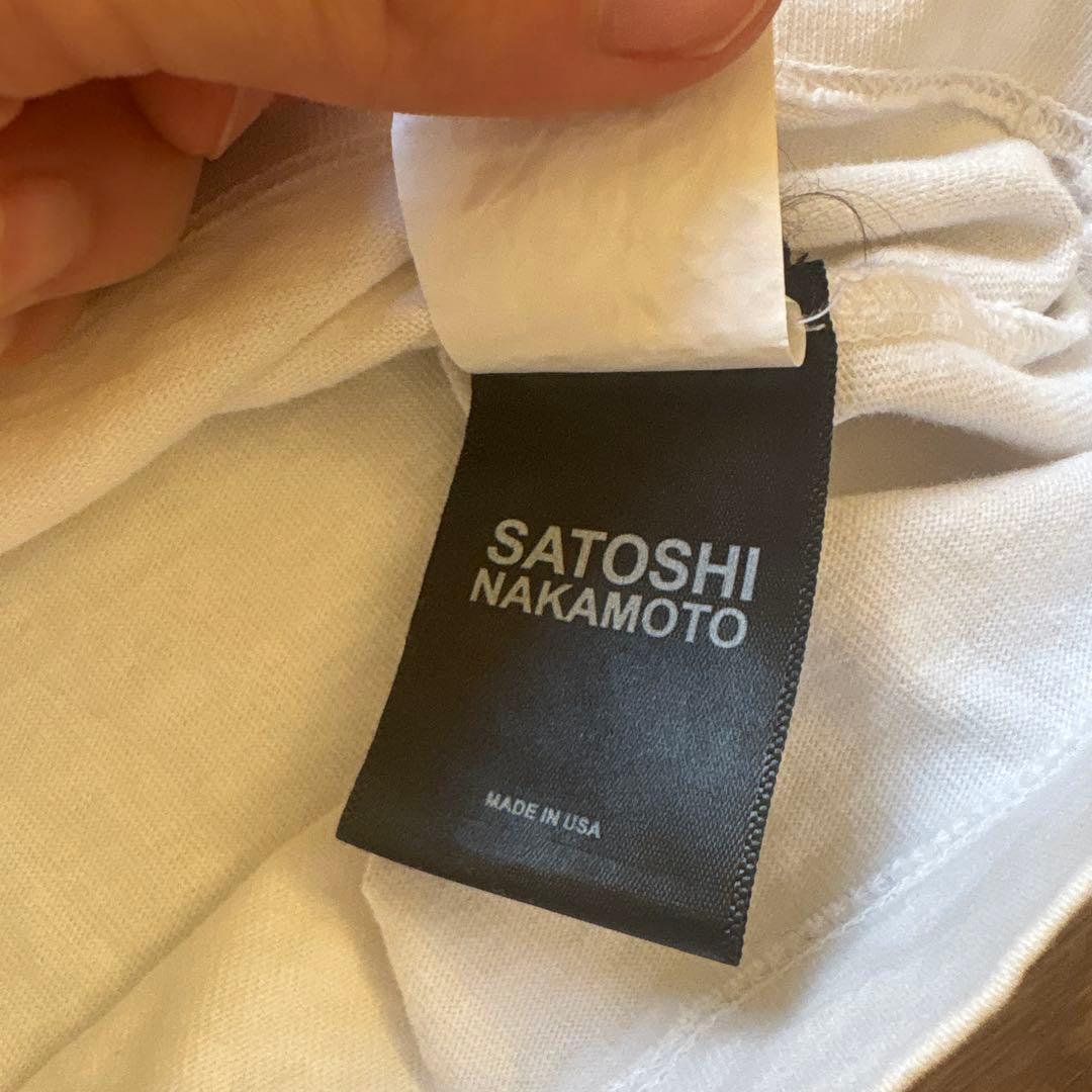SatOshi Tシャツ アイボリー Satoshi Nakamoto