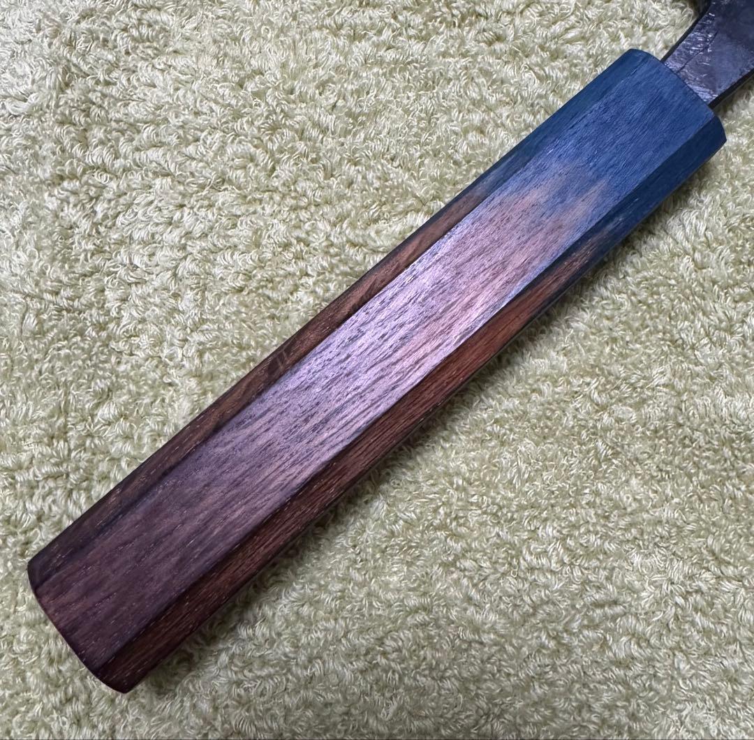 らら 郷右馬允義弘 青ニ鋼 黒打 牛刀 210mm 7寸 山脇刃物製作所