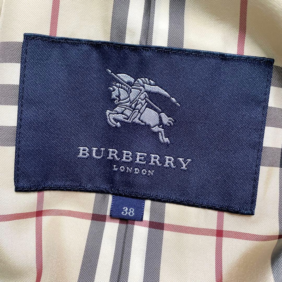 Burberry コート ライナー ベルト ノバチェック 綿 38 シングル