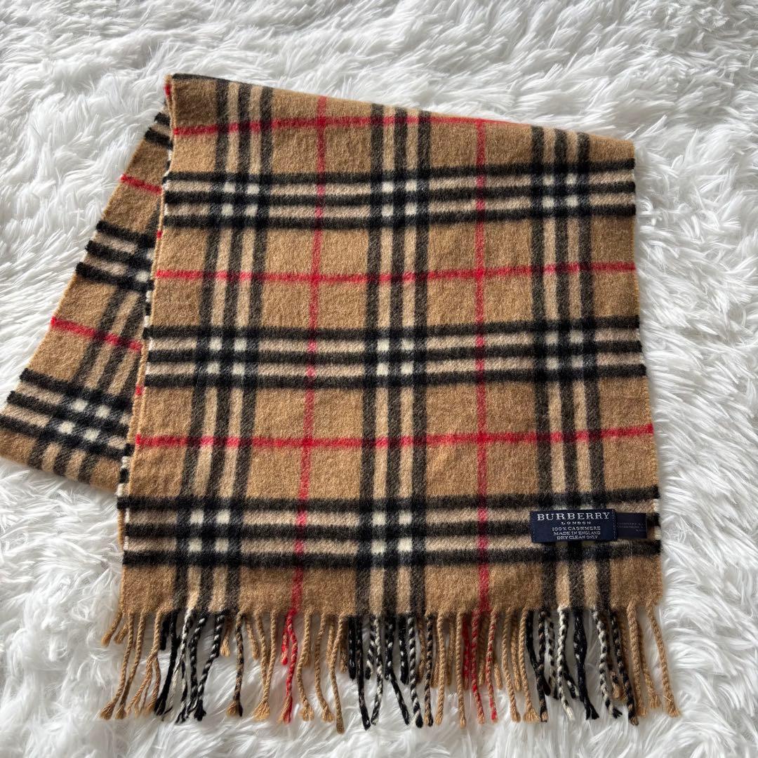 【専用の】美品★バーバリーロンドン　ノバチェック カシミヤ　マフラー