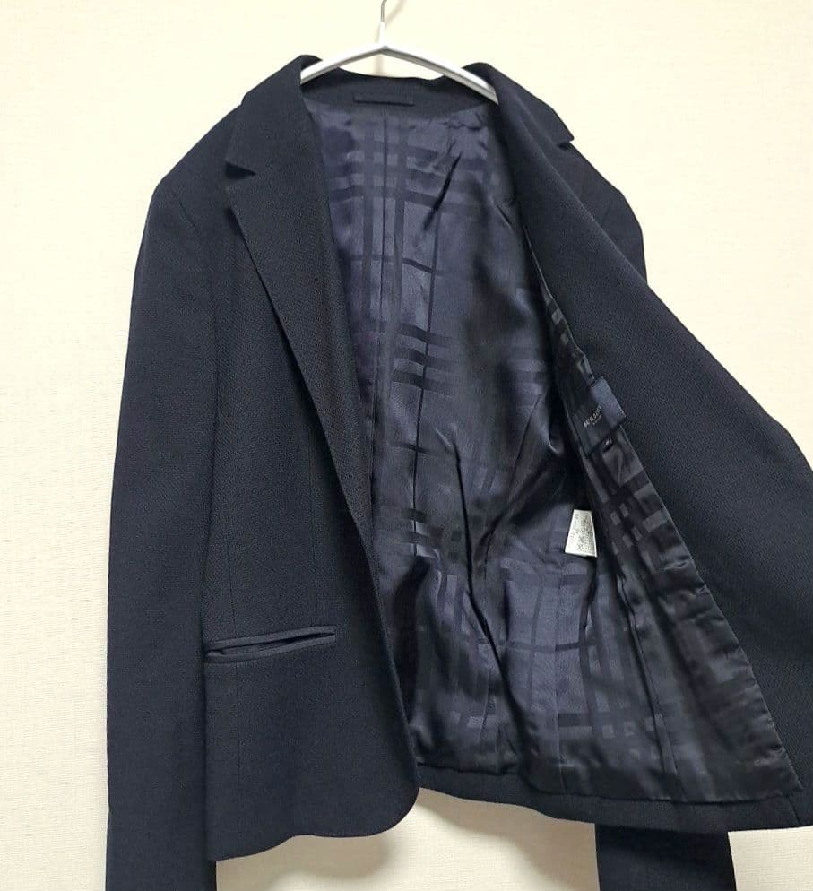 [美品]BURBERRY LONDON ダークネイビーテーラードジャケット40