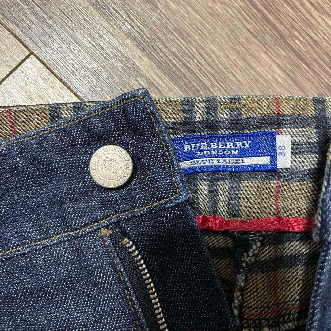 【BURBERRY BLUE LABEL】ストレートデニム 38サイズ