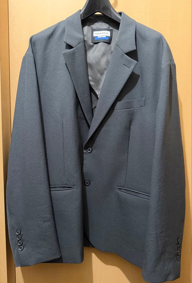 MAISON SPECIAL グレー テーラードジャケット スーツセットアップL