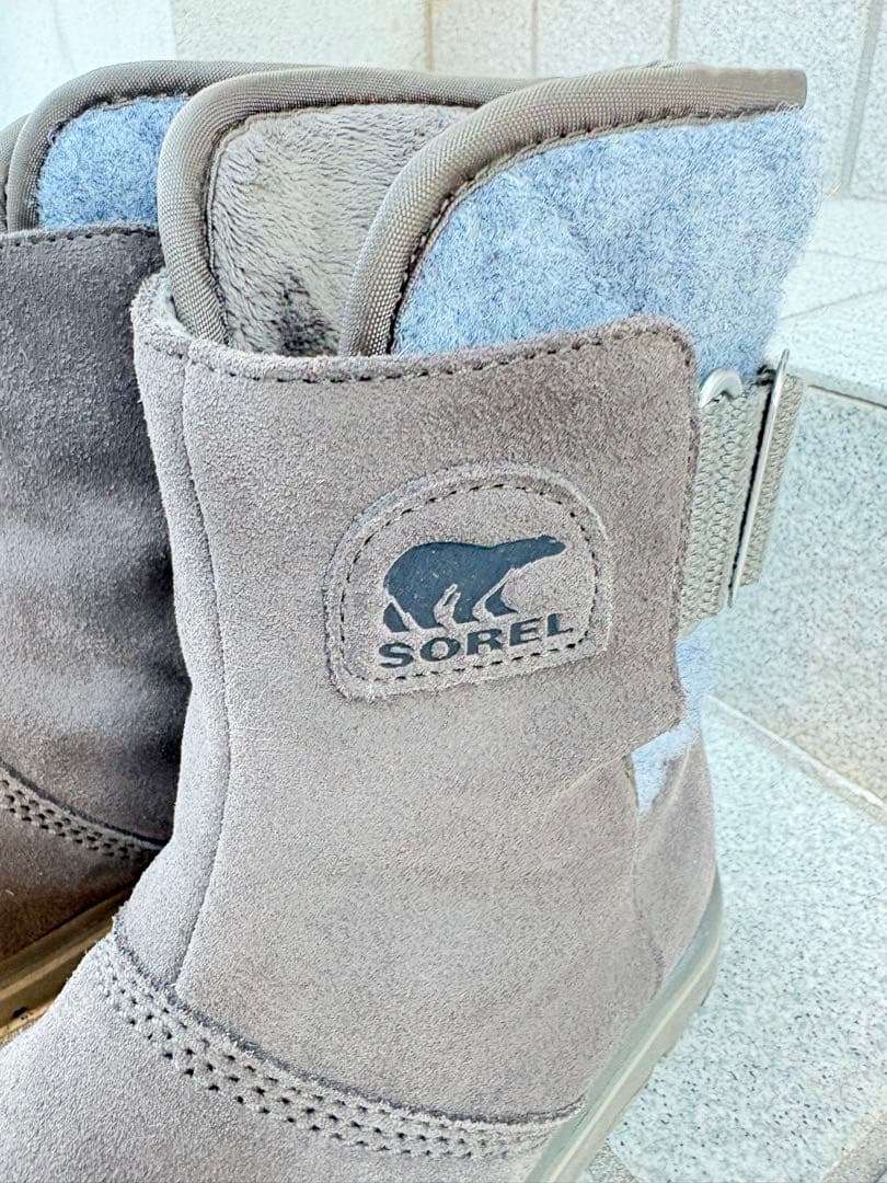 レディース　ブーツ　ソレル SOREL ライリー 防水 グレー 23.5