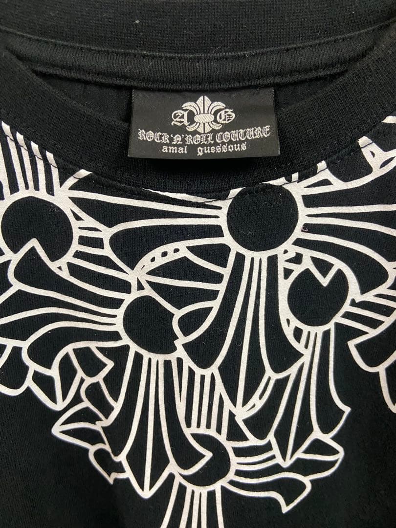 A&G エーアンドジー　クロスTシャツ 黒　Lサイズ
