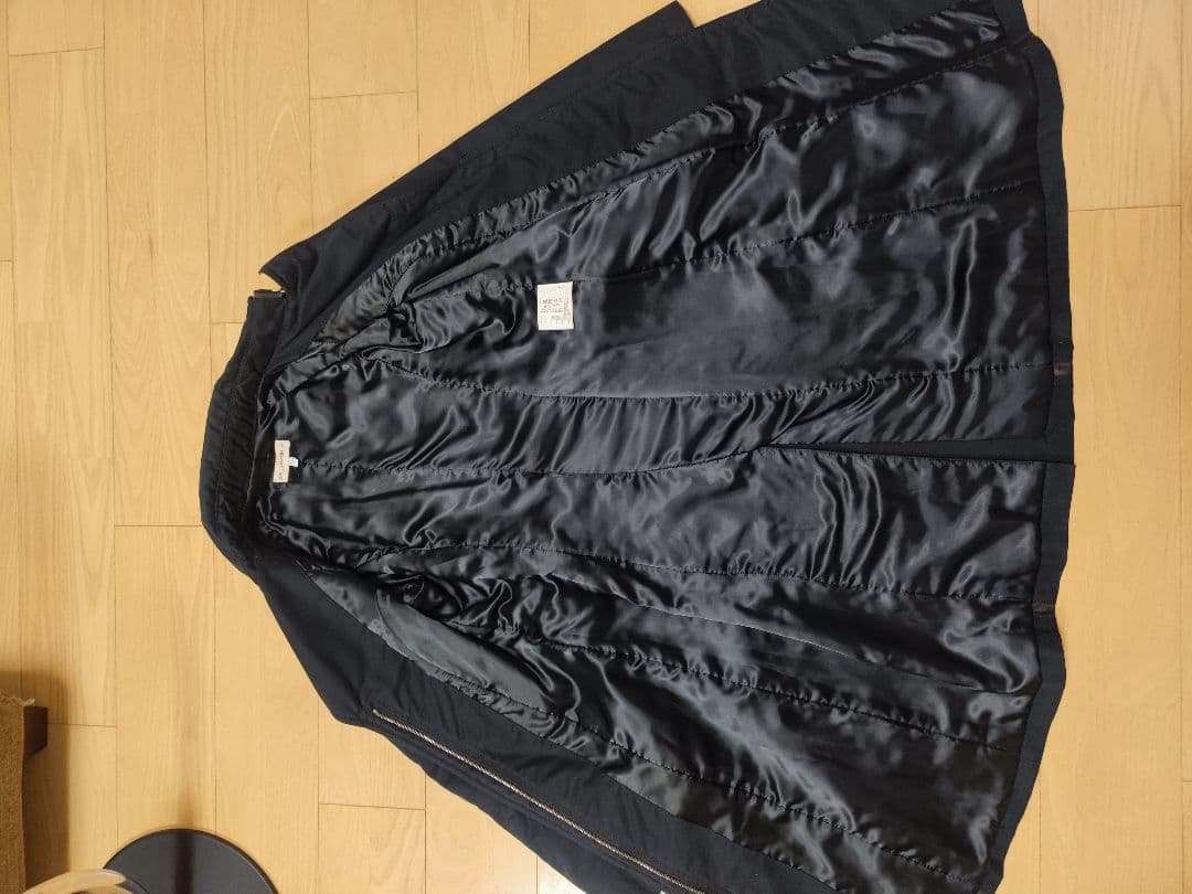 EMPORIO ARMANI 黒コート レディース40 美品 上品シルエット