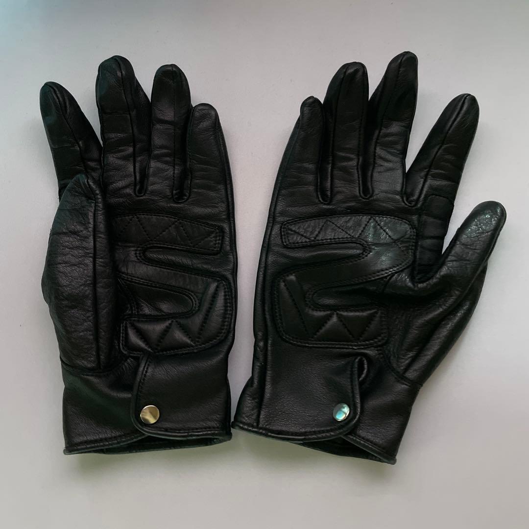 【ほぼ未使用】schott レザーグローブ　S