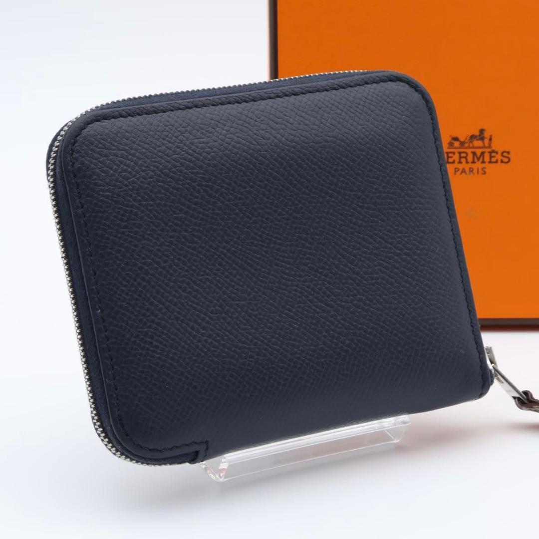 【極美品】HERMES アザップシルクインコンパクト　エプソン　ネイビー
