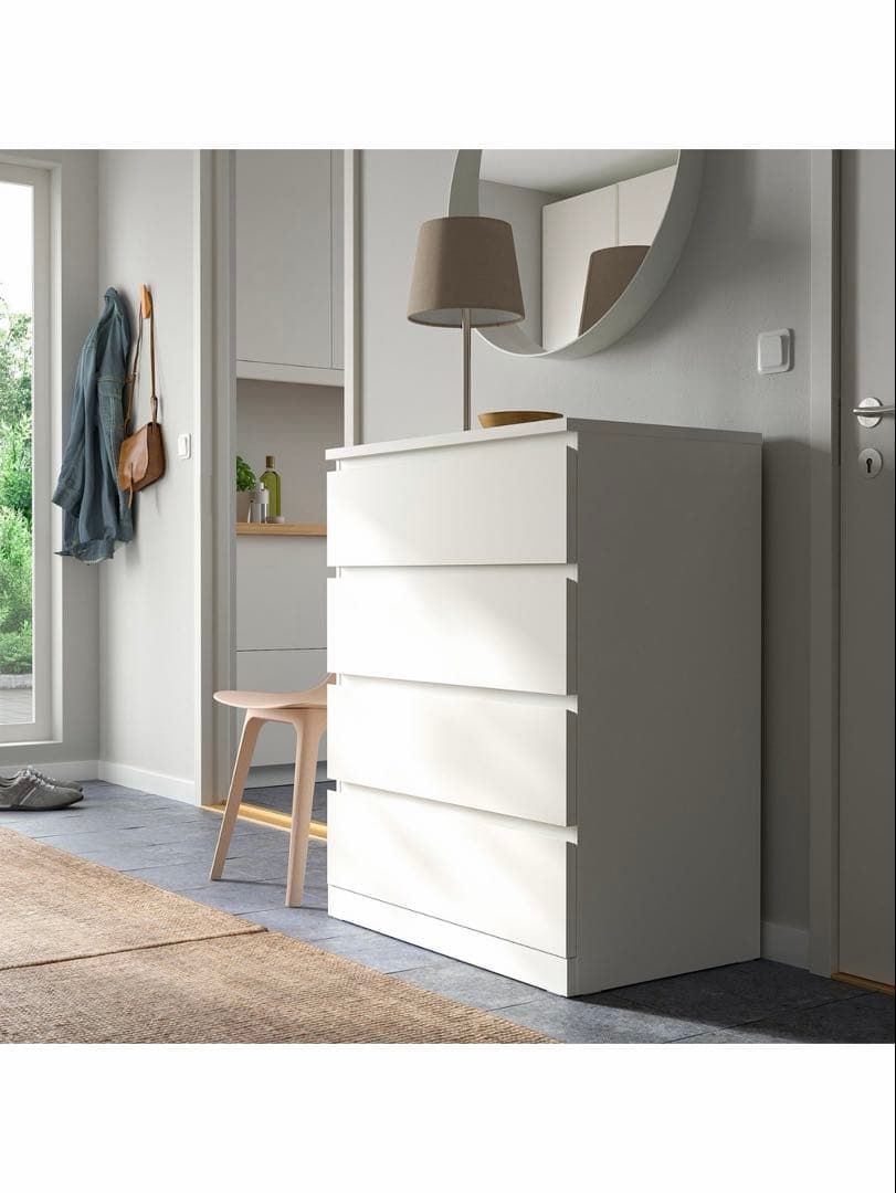 IKEA MALM イケア マルム チェスト ホワイト