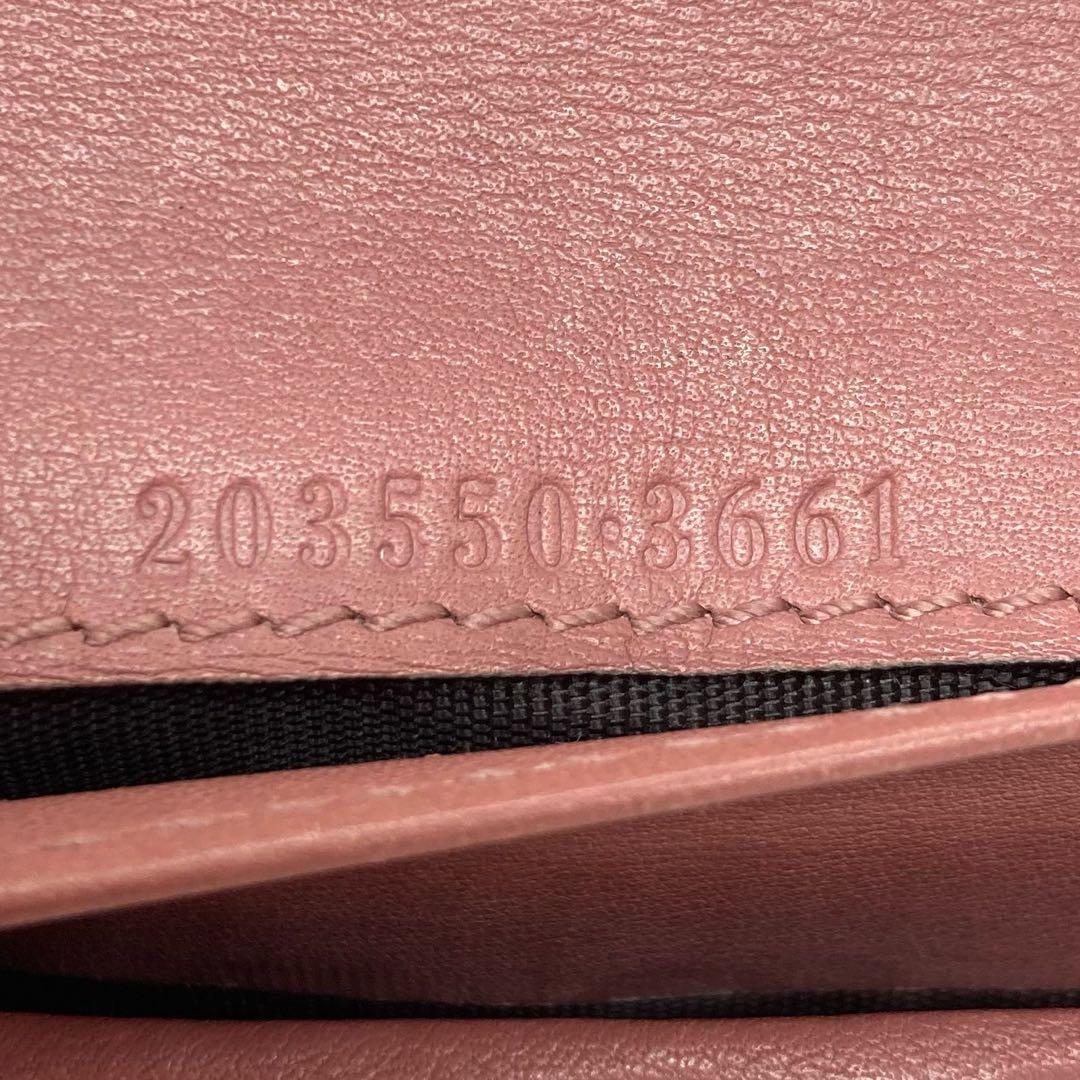 【正規品　人気】❤️キレイ　GUCCI　グッチ　ハート　財布　革　ローズ