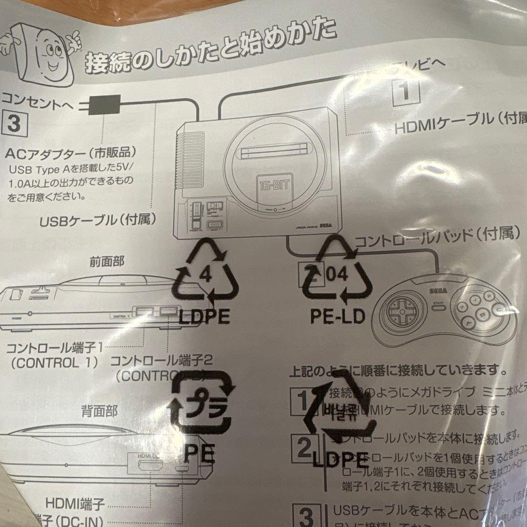 SEGA メガドライブミニ　コントローラーは１台
