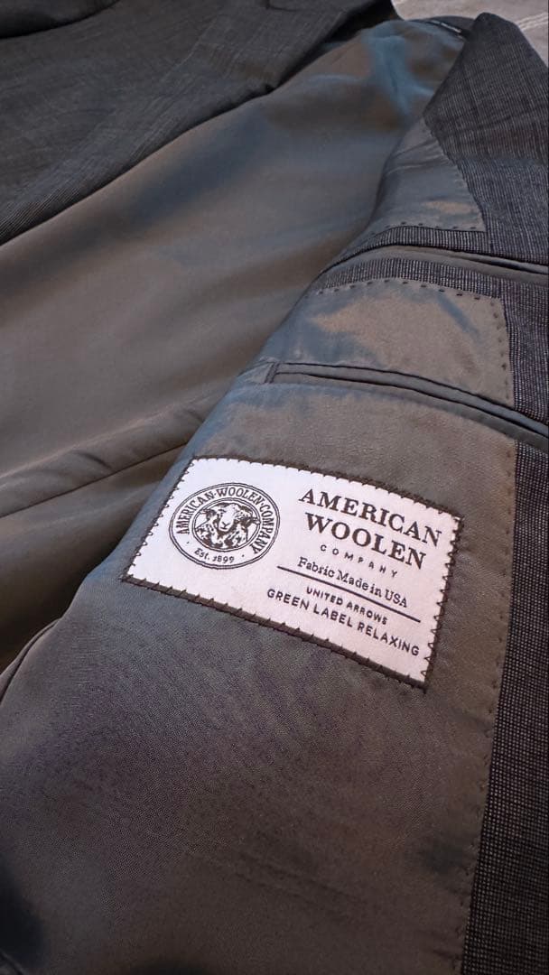 UNITED ARROWS グリーンレーベルリラクシングダークグレー スーツ上下
