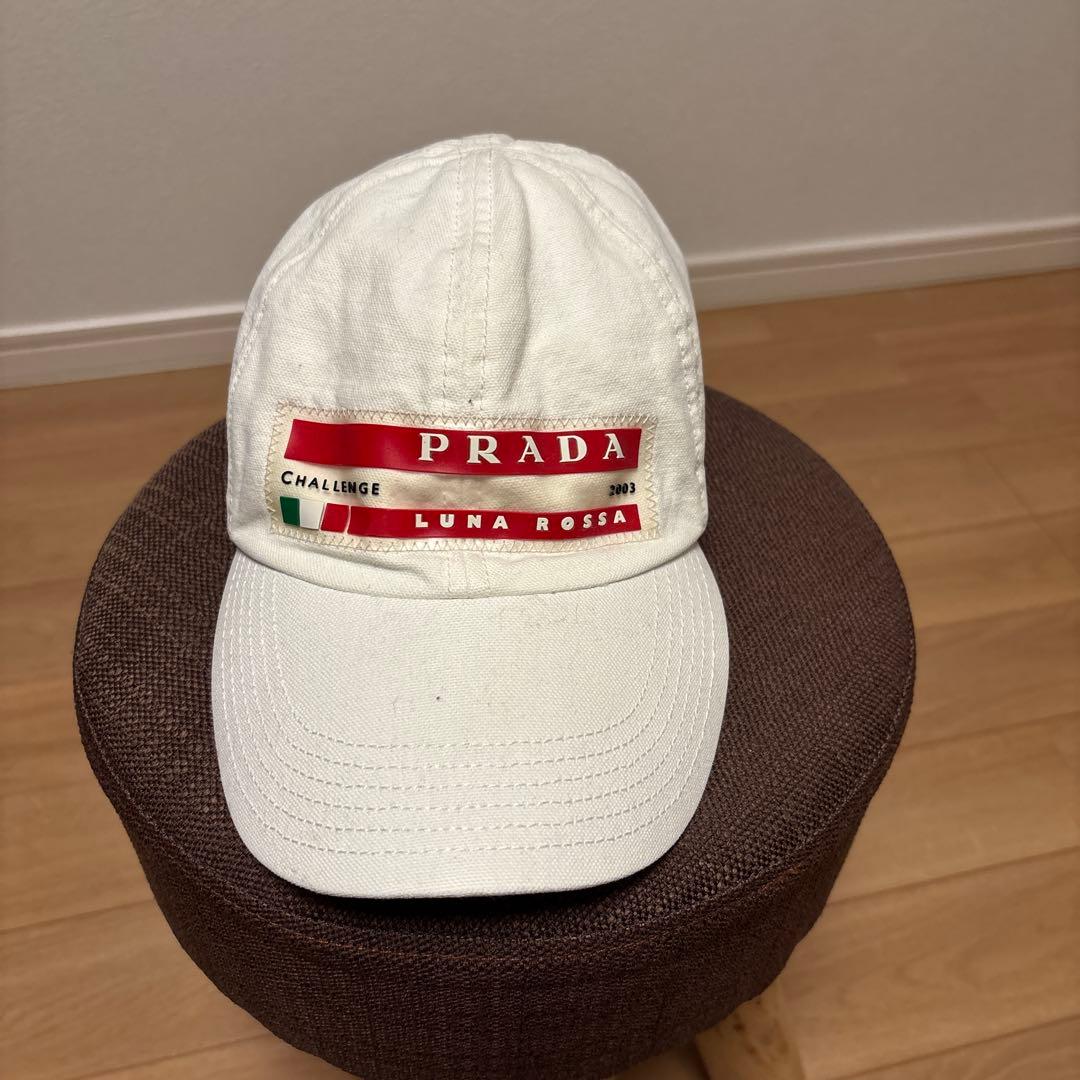 レア　PRADA/LUNA ROSSA キャップ　2003 ホワイト