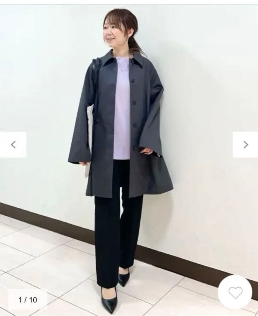ICB 【撥水加工】ＴＣシャンブレーツイル ステンカラーコート