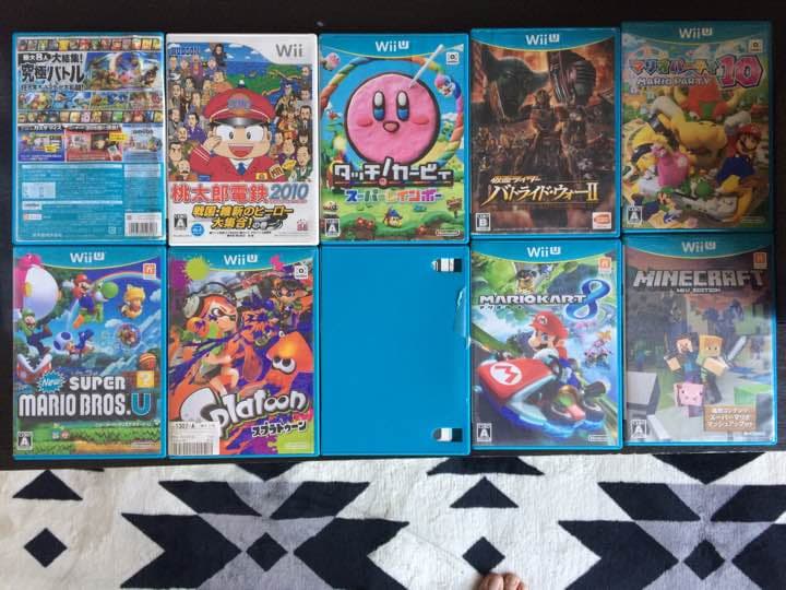WiiU +コントローラー4本 +ソフト10本