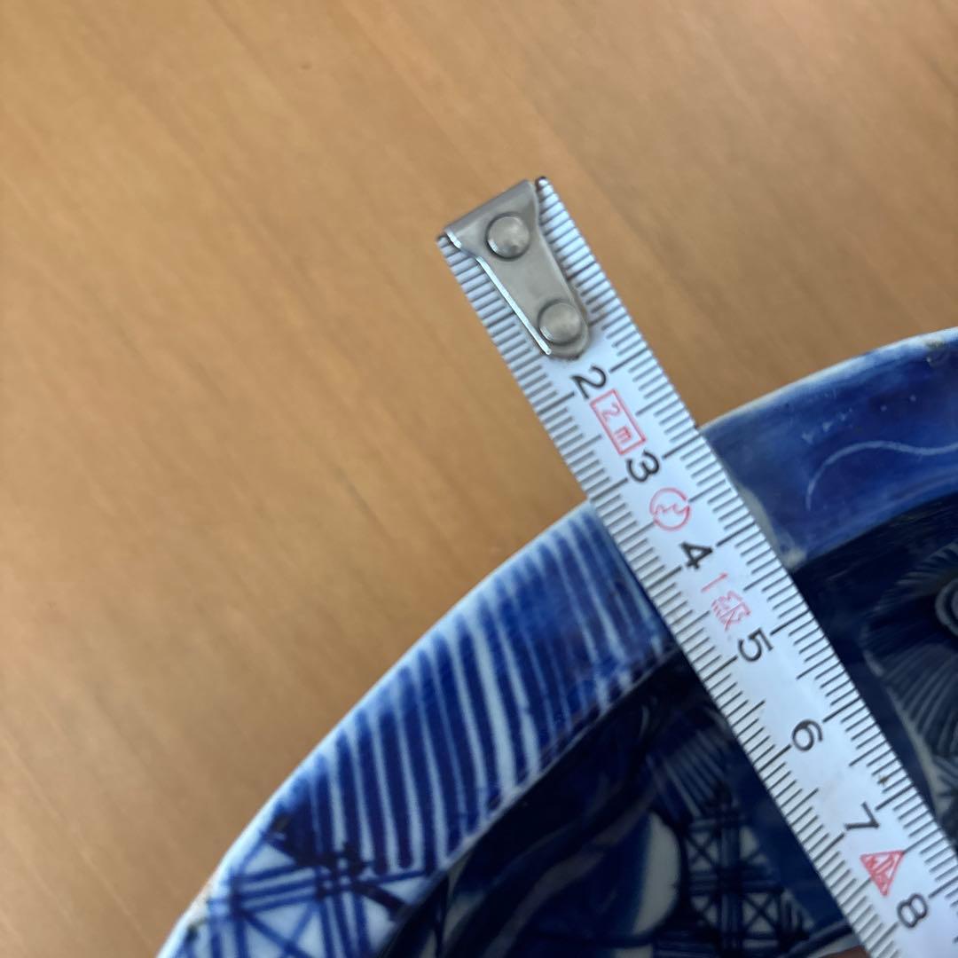 藍色　染付鉢 骨董アンティーク