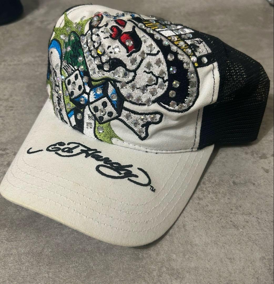 Ed Hardy メッシュキャップ スカル ストーン　値下げしました