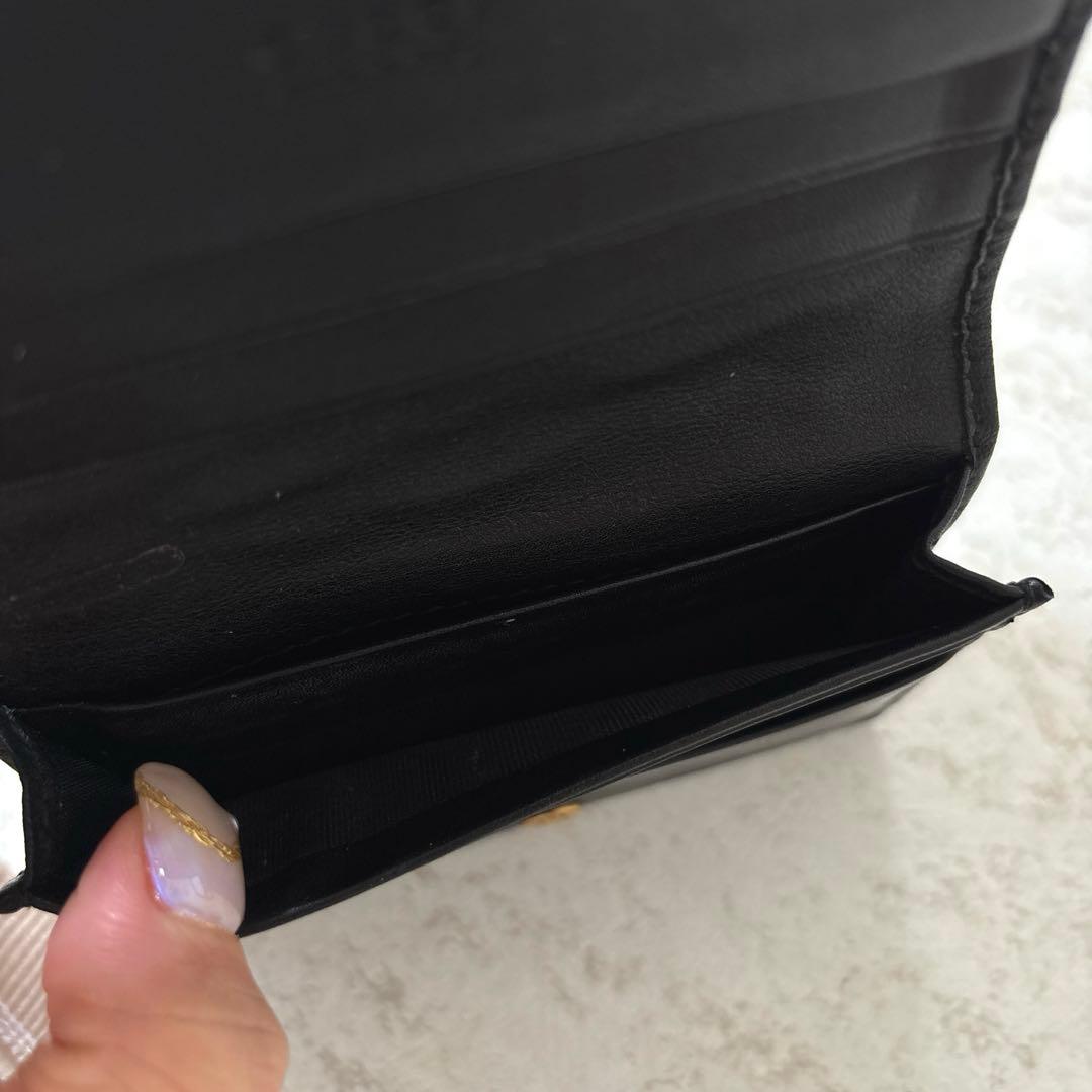 GUCCIブラック コンパクト財布 カードケース