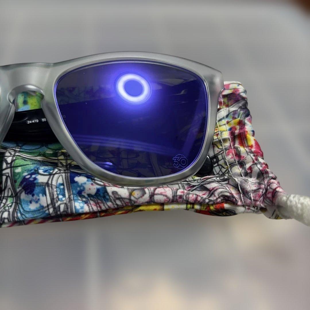 OAKLEY FROGSKINSクリアフレーム パープルレンズBEAMS30周年