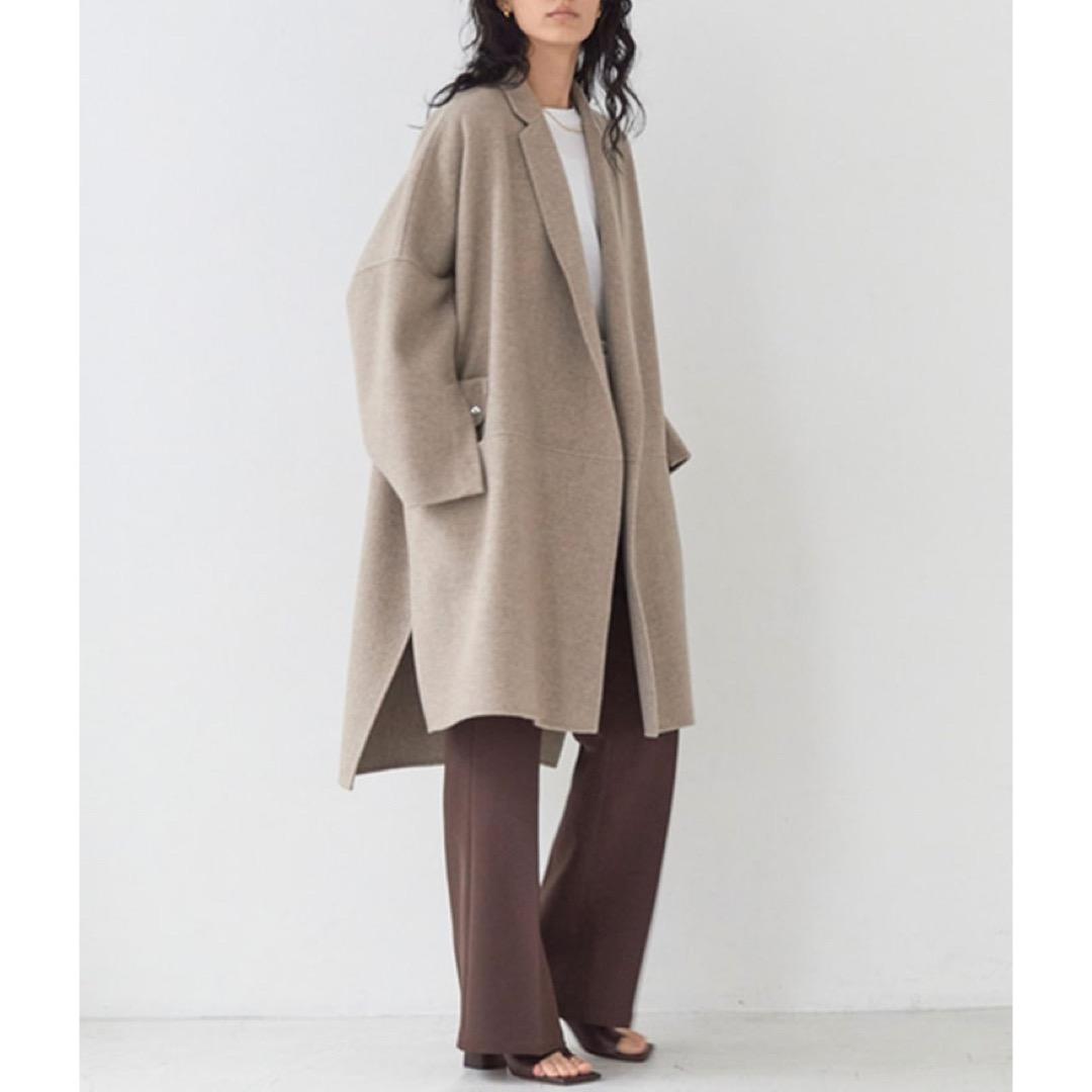 美品 GALLARDAGALANTE カシミヤハーフワイドコート ベージュ