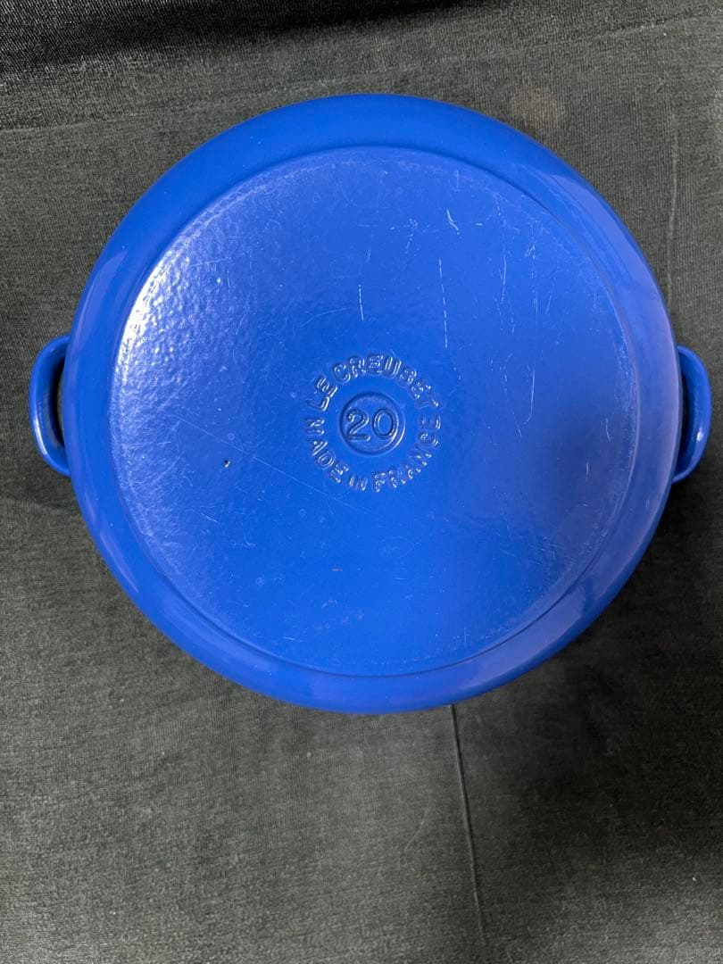 LE CREUSET ル・クルーゼ　ココットロンド　ブルー 20cm