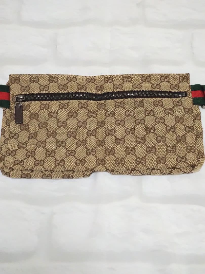 【美品】GUCCI GGキャンバス ボディバッグ　布袋付き