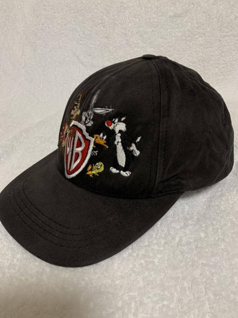 古着 レア Warner Bros. Logo vintage cap USA製